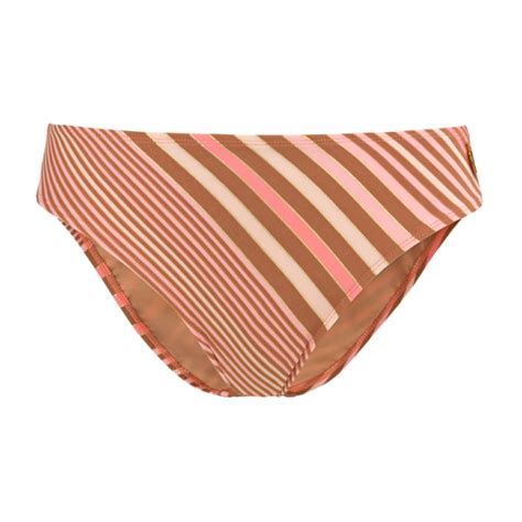 Annadiva Swim Stripe Lurex Rio Bikini Hose Caramel Annadiva