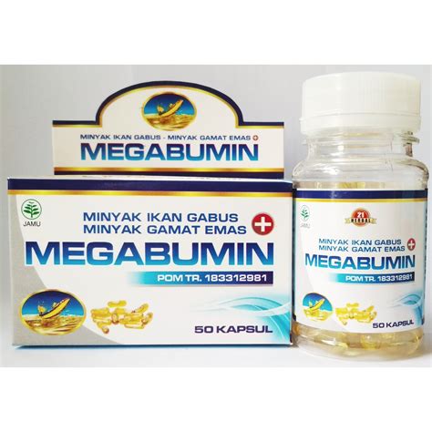 EXTRACT IKAN GABUS KAPSUL IKAN GABUS MEGABUMIN Kapsul Minyak Ikan Gabus