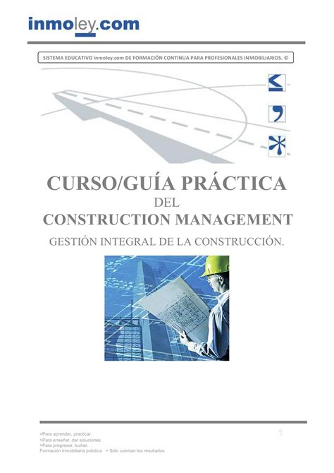 Gu A Pr Ctica Inmoley Del Construction Management Gesti N Integral