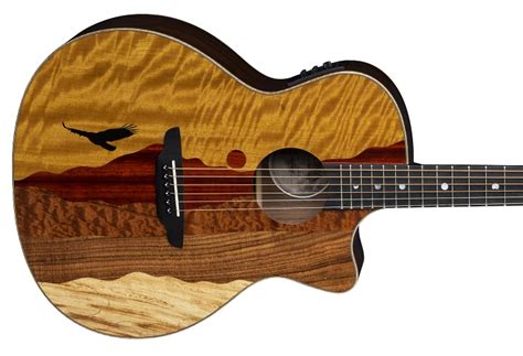 Luna Guitars Vista Eagle Tropical Wood Acoustic Electric Soars To New Heights