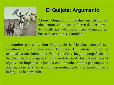 Argumento De Don Quijote De La Mancha Brainly Lat