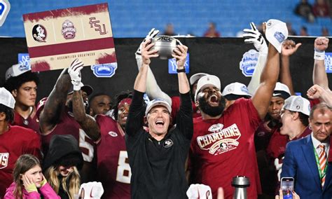 Acc Football Best Images From Florida States Acc Championship Win