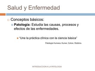 Introducción a la Patología ppt