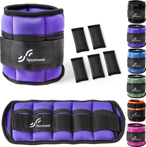 Sportneer Adjustable Ankle Weights Set Of Lbs Pair With