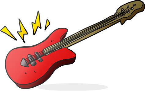 Cartoon Electric Guitar Vector Art At Vecteezy