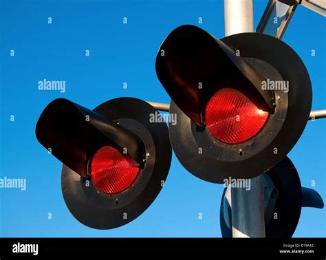 Road Railroad Crossing Gate Stock Photo - Alamy