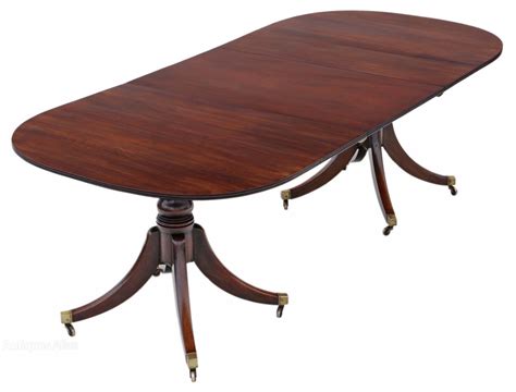 Mahogany Extending Pedestal Dining Table Antiques Atlas