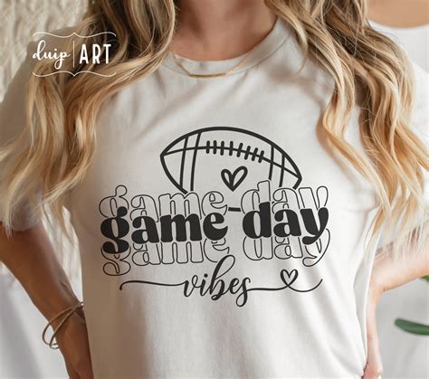 Game Day Vibes Svg Football Svg Game Day Svg Football Life Etsy