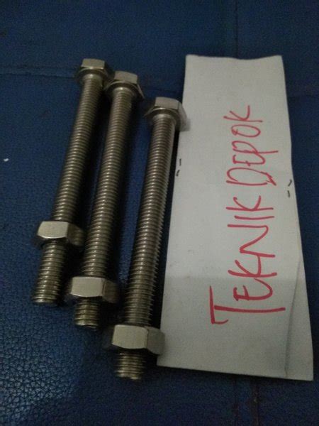 Jual Mur Baut Stainless M X Mm Baut Kepala Hex Ss Anti Karat