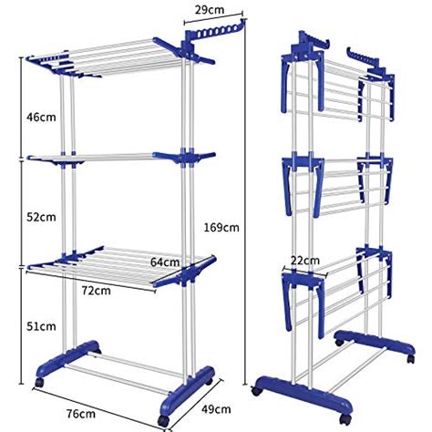 Innotic Clothes Drying Rack Stainless Steel Oversized Tier