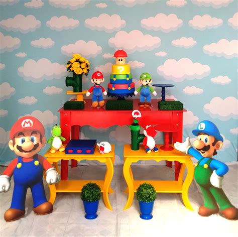 Decoração De Festa Do Super Mario Últimas Decoração