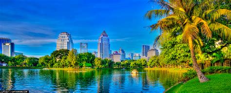 Hdr Panorama From Lumpini Park Bangkok Thailand Hdr Photography By