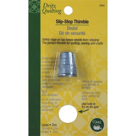 Dritz Quilting Slip Stop Thimble Large Artofit