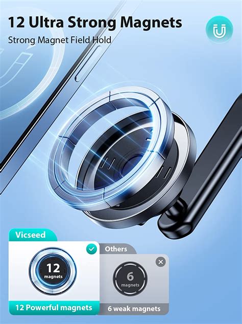 Vicseed Newest Magnetic Phone Holder For Car Super Magnet Power