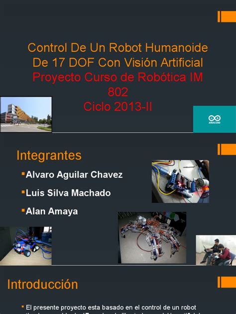 PDF Control de Un Robot Humanoide de 17 DOF Presentación 1er Avance