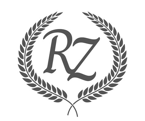 Premium Vector Initial Letter R And Z Rz Monogram Logo Design With