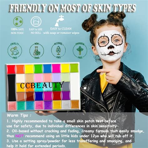 Snapklik Ccbeauty Professional Colors Face Body Paint Kit