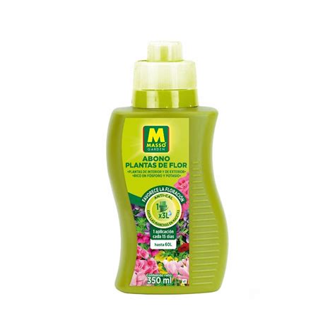 ABONO PLANTAS DE FLOR Fertilizante líquido Massó 350ml Garden Rivas