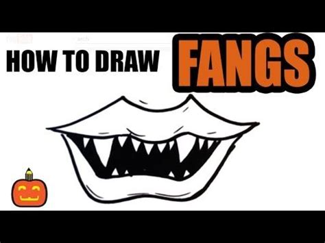 How To Draw Fangs Halloween Drawings Halloween Drawings Drawings Fang