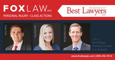 Fox Law Congratulates Attorneys Dave Fox Joanna Fox And Chris