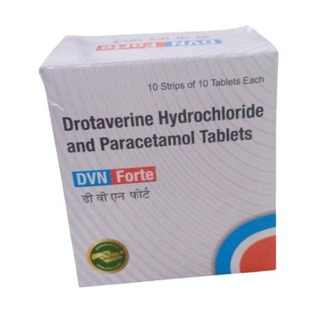 Drotaverine Hydrochloride Paracetamol Tablets Mg At Rs Box In