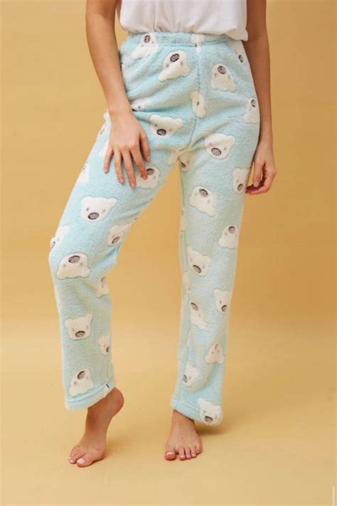 Fluffy Pj Pants Only Aqua Polar Bear Boutique Deeva