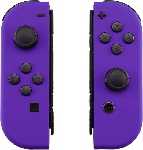 EXtremeRate Soft Touch Grip Purple Joycon Handheld Controller Housing