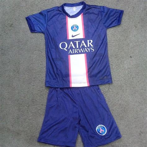 Conjunto Kit Infantil Paris Saint Germain Psg Azul Shopee Brasil