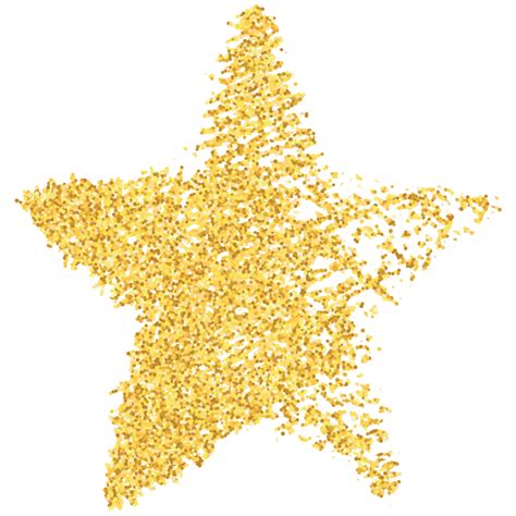 Estrela Brilhos Dourados 16416039 PNG