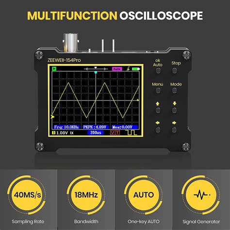 ZEEWEII DSO154Pro Mini Handheld Digital Oscilloscope 154pro 40MSa/s ...