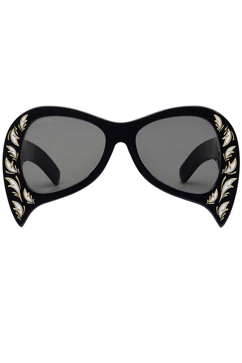 Gucci Gucci Oversized Sunglasses With Mother Of Pearl Gucci