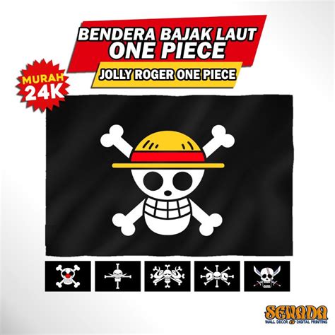 One Piece Flag Pirate Logo Flag One Piece Flag JOLLY ROGER One Piece ...