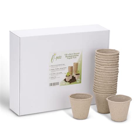 Biodegradable Seed Pots | 100 x 8cm - OUT OF STOCK