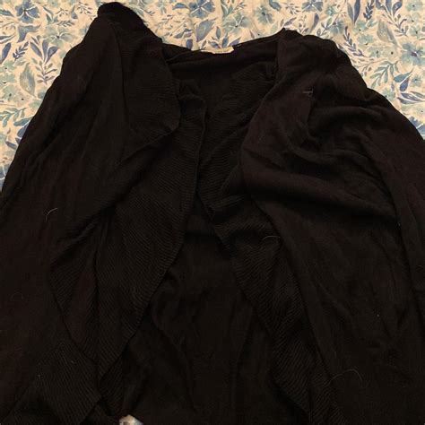 Avenue Women S Black Cardigan Depop