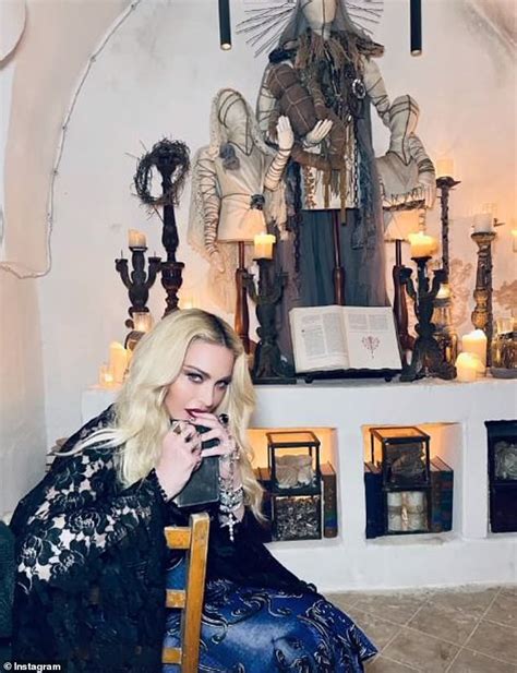 Madonna Oozes Glamour In A Very Busty Dress As She Lives It Up In Italy For Her 63rd Birthday