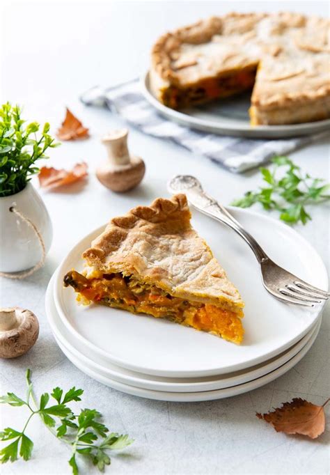 Délicieuse tourte potimarron champignons Recettes de cuisine Biodélices