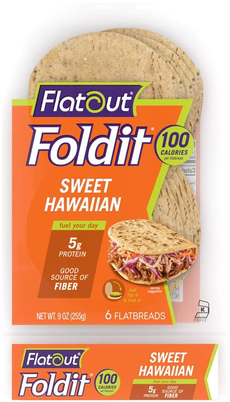 Flatout Foldit Sweet Hawaiian Flatbread Flatout