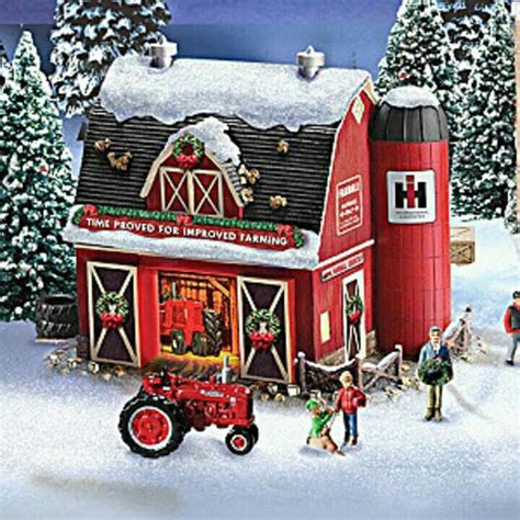 Pin By Pinner On Christmas Barns Farmall Tractors Holiday Village