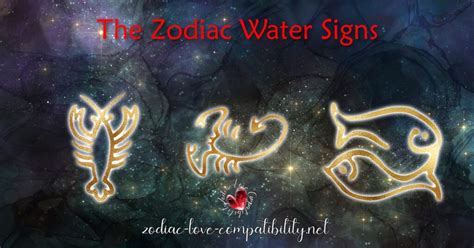 Zodiac Water Signs Zodiac Love Compatibility