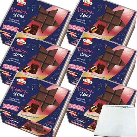 Schulte Dominosteine Doppelt Gefüllt Zartbitter 6er Pack 6x1kg Packu