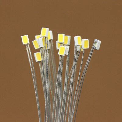 Pcs Pre Soldered Micro Litz Pre Soldered Wire Bright White Smd Led