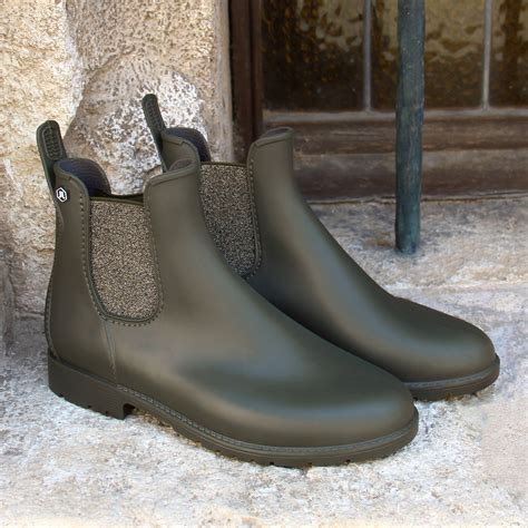 Bottines De Pluie Kaki Made In France JULES JENN