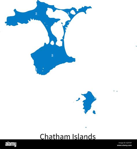 Detailed vector map of Chatham Islands Stock Vector Image & Art - Alamy