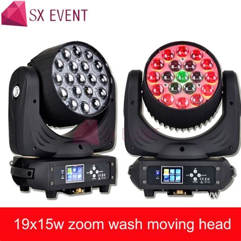 Foco de luz LED RGBW 4 en 1 con cabezal móvil foco con Zoom de 19x15W