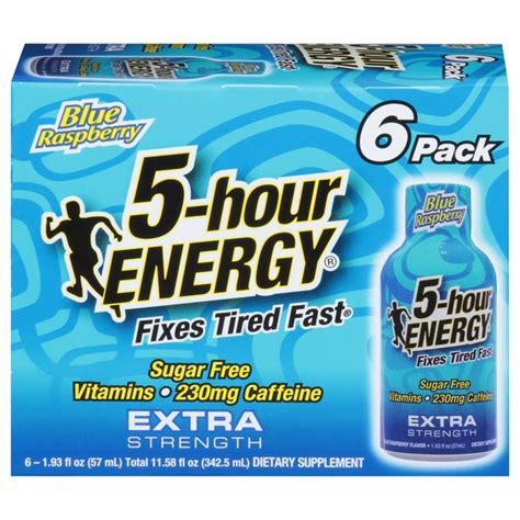 Save On 5 Hour Energy Extra Strength Blue Raspberry 6 Pk Order Online Delivery Martins