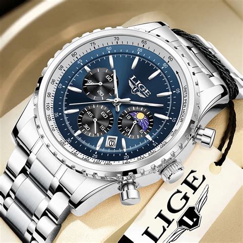 Lige Reloj Anal Gico De Acero Inoxidable Para Hombre Accesorio De Pulsera De Cuarzo Resistente