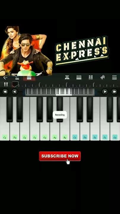 Chennai Express Title Song Piano Tutorial Easy Piano Tutorial Srk