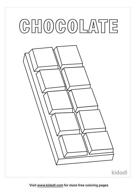 Printable Candy Bar Coloring Pages