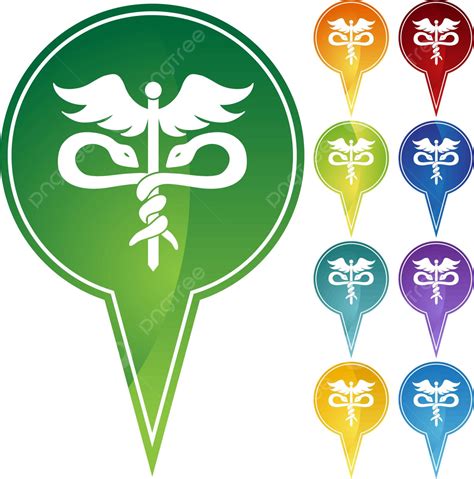 Caduceus Medical Symbol Snakes Emblem Care Vector Snakes Emblem Care