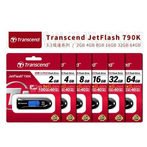 Original Transcend Usb Jetflash790 Flash Drive 2gb 4gb 8gb 16gb 32gb 64gb Cod Lazada Ph